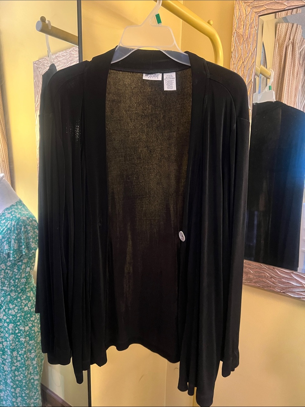 Eileen Fisher Black Open-Front Women's Cardigan Sweater